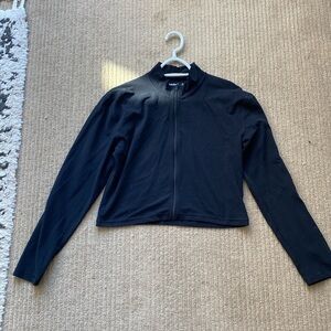 TNA Limit Zip-Up Long-Sleeve Shirt/Jacket, Black, 2XL.